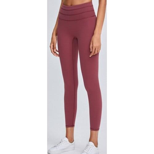 Nudity Feel Yoga Pants Quick Dry High Waist Sport Tights 5 Color Women Lift Hip Leggings Gym Elastic Fitness Running Trousers