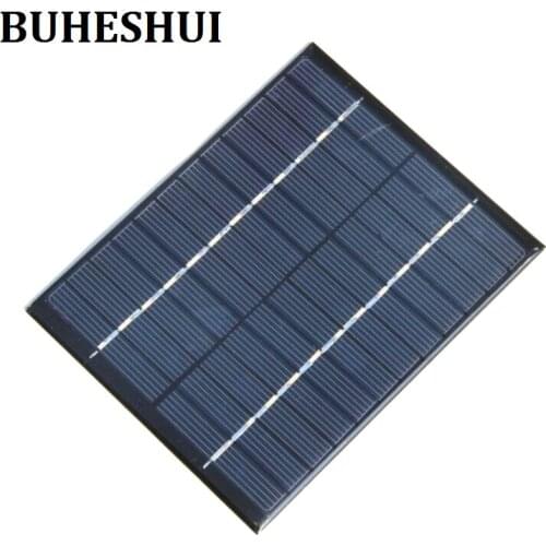 BUHESHUI 2W 12V Mini Solar Cell Polycrystalline Solar Panel DIY Panel Solar Power Battery Charger 110*136*3MM 5pcs Free Shipping