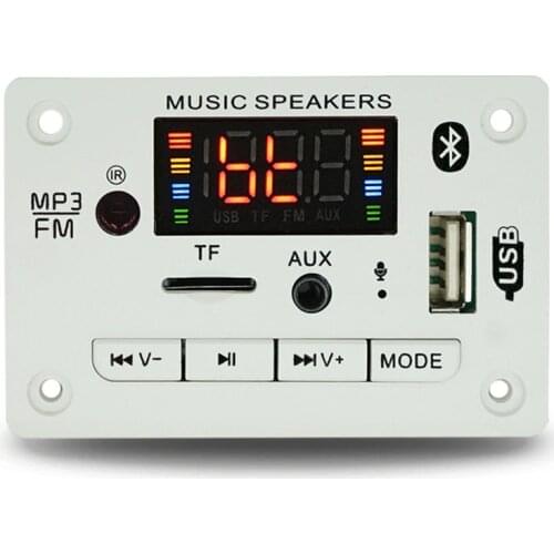 Bluetooth 5.0 MP3 Decoder Decoding Board Module 12v Car USB MP3 Player WMA WAV TF Card Slot / USB / FM Remote Board Module