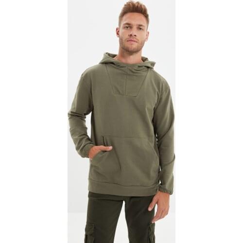 Trendyol Men 'S Regular Fit Long Sleeve Hooded Sweatshirt TMNAW22SW0076