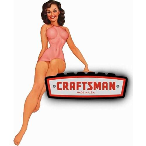 For CRAFTSMAN TOOL STICKER APPLE GIRL beauty DECAL MECHANIC TOOLBOX SIGN CHEST USA