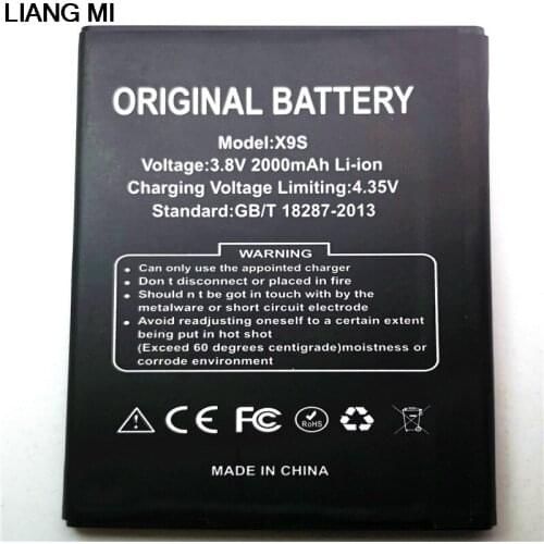 New High Quality 2000 mah X9S cell phone battery For Doogee X9S mobile Phone with phone stander