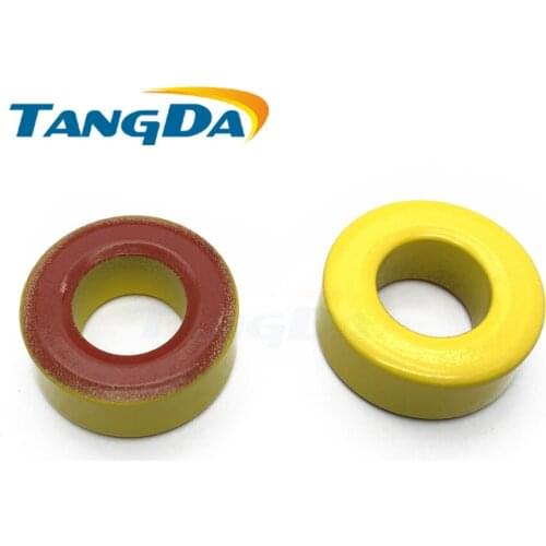 T60-8 Iron powder cores T60 8 OD*ID*HT15.2*8.5*6mm 19nH/N2 35uo Iron dust core Ferrite Toroid Core toroidal yellow red