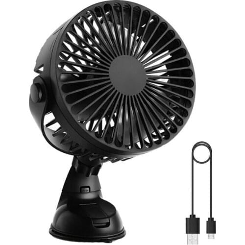 USB Rechargeable 2200mAh Suction Cup 3 Speed Fan for Car Kitchen Outdoor Home G99B