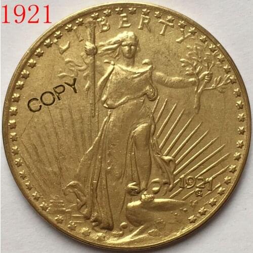 USA 1921 $20 St. Gaudens Coin Copy