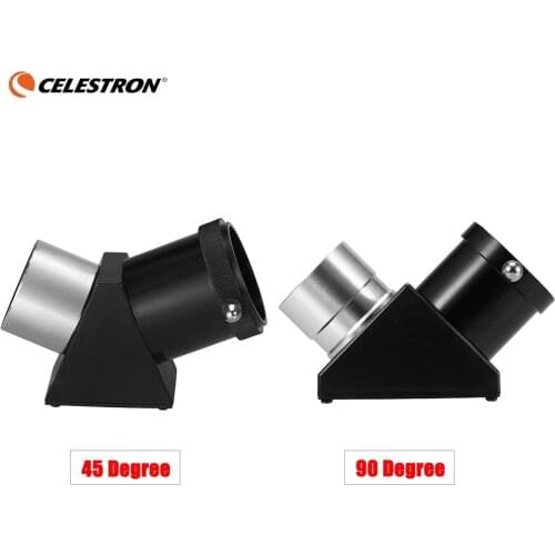 Celestron Telescope Mirror Erecting 1.25inch 45/90 Degrees Zenith Diagonal Adapter Positive Prism Optic Astronomical Accessories
