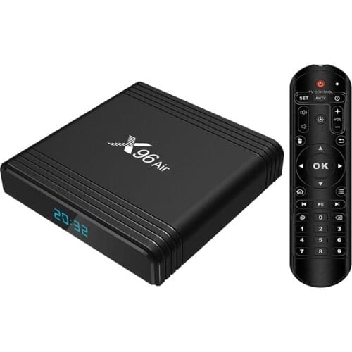 X96Air Set-Top Box S905X3 Quad Core ARM Cortex A53 4G+64G Android 9.0 with BT+2.4G+5G WiFi Network TV Box Player