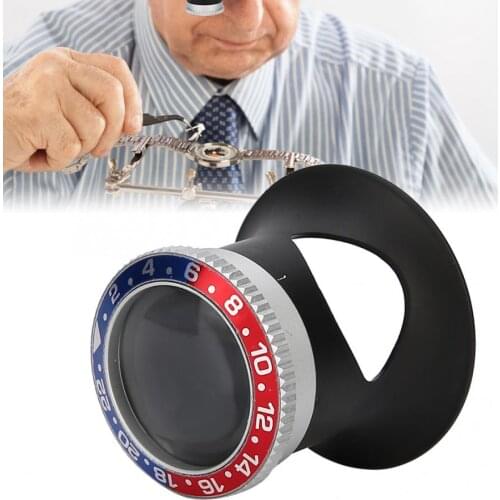 15x High Quality Watch Jewelry Magnifier Sapphire Mirror Plastic Watch Magnifying Glasses Repair Magnifier Loupe Jewelry Tool