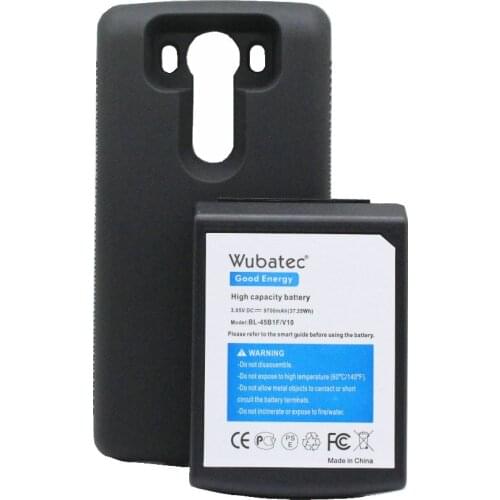 Wubatec 1x 9700mAh BL-45B1F Extended Battery With TPU Case For LG V10 BAK-110 F600 H901 VS990 H960A H968 LS992 H961N H900