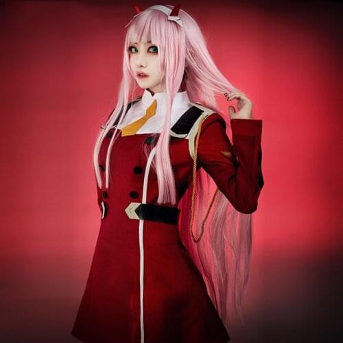2018 New Japanese Anime DARLING in the FRANXX 02 Zero Two Cosplay Costume Halloween Carnival KOKORO Uniforms Custom Made