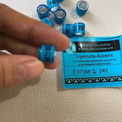 2021 DV Pigeon rings with tickets Bird RING 10pcs/Lot