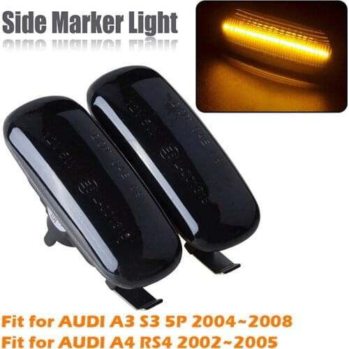 Side Fender Marker Lamp Front Bumper Turn Signal Light Assembly Fit For Audi A3 S3 8P A4 RS4 S4 B6 B7 A6 S6 Car Accessories