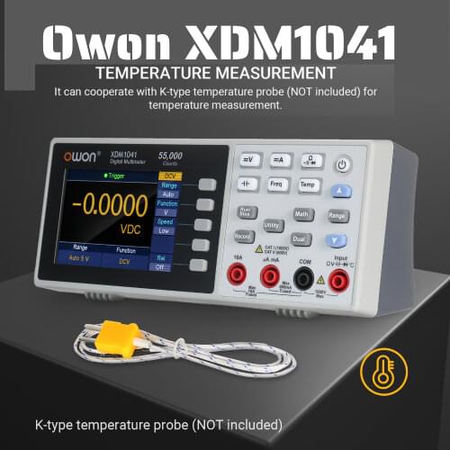 Owon XDM1041 USB/RS232 Digital Multimeter 55000 Counts High Accuracy Universal Desktop Multimeters Meter With 3.7Inch LCD Screen