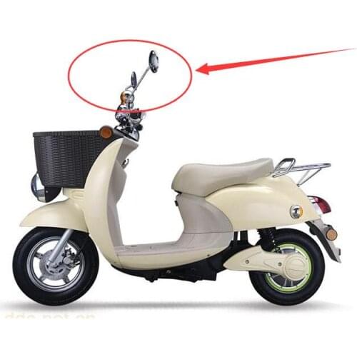 For Small turtle motorcycle electric vehicles into the rearview mirror Yadi side mirror convex mirror paint 8mm