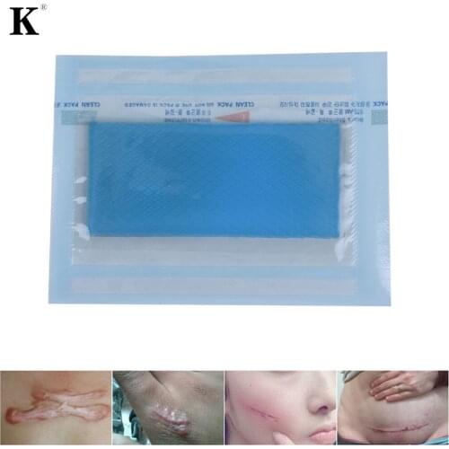 Silicone Gel Sheet Wound Marks Scar Away Patch Hypertrophic Keloid Skin Scars Therapy Treatment 3.5*7cm Removal Cesarean Section