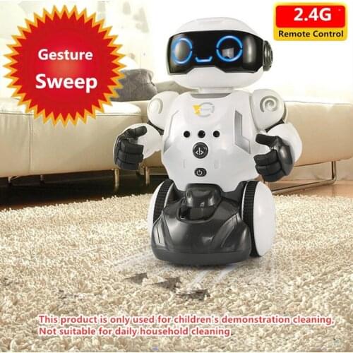 Intelligent Multi-Functional Smart RC Robot Can Sweep Floor Dust Removal Sweeping Robot With Smart Follow Me Mode Gesture Sense