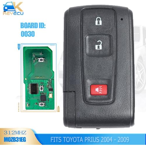 KEYECU Board ID: 0030 89994-47061 Smart Remote Key ASK 312MHz Fob for Toyota Prius 2004 2005 2006 2007 2008 2009 - FCC: MOZB31EG