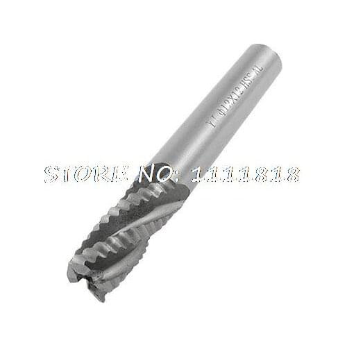 15/32" 12mm Cutting Diameter HSS AL 4 Flute Roughing Milling Cutter End Mill
