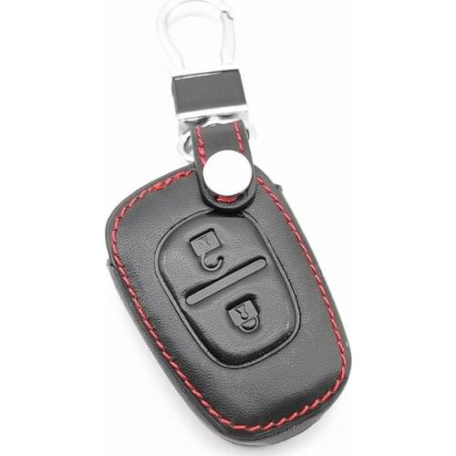 2 Buttons Soft Texture Leather Car Key Case Remote Cover For Renault TRAFIC VIVARO PRIMASTAR MASTER KANGOO