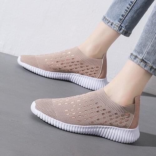 Sneakers Women Shoes 2021 Breathable Mesh Casual Walking Shoes Woman Vulcanize Shoes Women Sneakers Tenis Feminino Size:35-40
