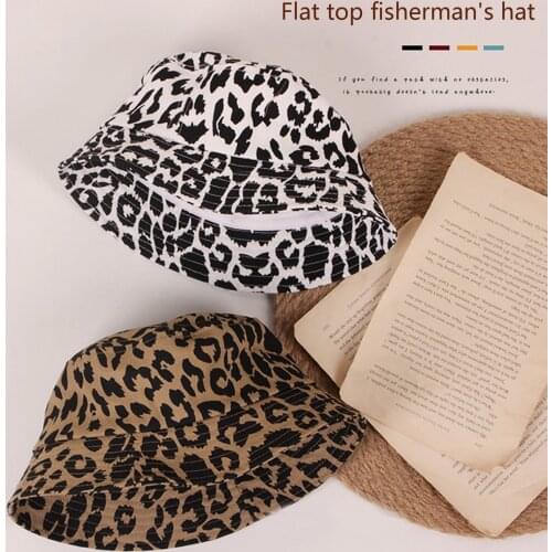 Toddler Summer Bucket Hat, Cute Leopard Animal Pattern Short Brim UV Protection Fisherman Hat For 2-6Years Baby Girls Boys