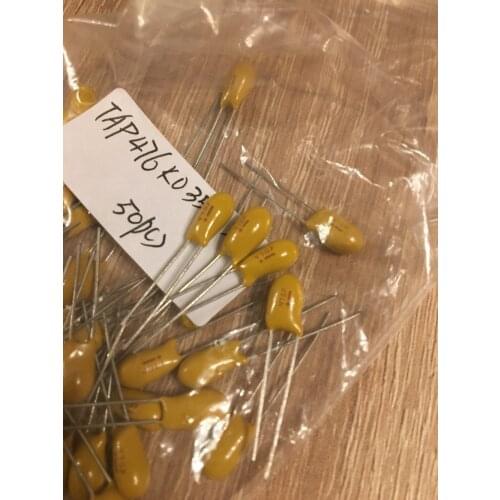 Hot selling ,origina 50PCS TAP476K016CCS Cap Tant Solid 47uF 16V 10% (9 X 16mm) Radial 5mm 0.8 Ohm 125C