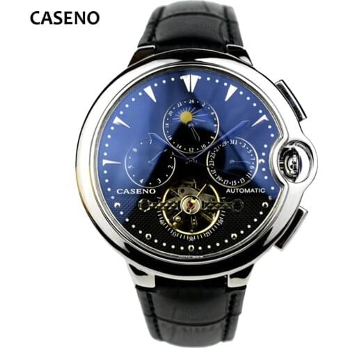 Mechanical Wristwatches Men Automatic Stainless Steel Watch Top Brand Luxury Watches Mens Sport Reloj de hombres CASENO New 2020