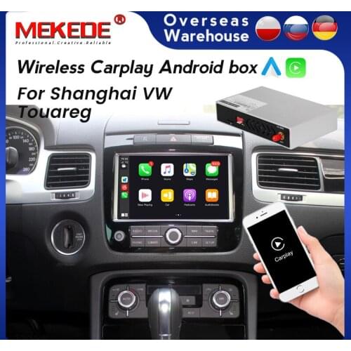 MEKEDE Wireless Apple CarPlay for Volkswagen Touareg RNS850 2011 2012 -2017 Car Play Android Auto Siri Phone Screen Mirror-Link