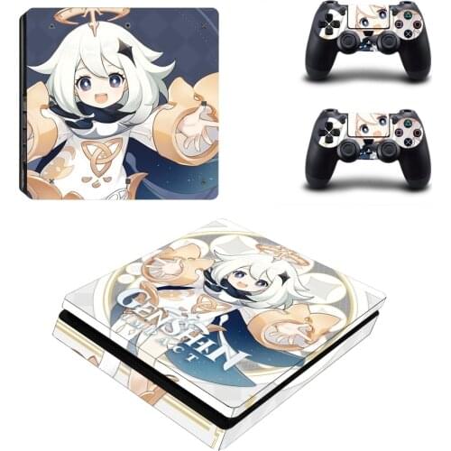 Genshin Impact PS4 Slim Stickers Play station 4 Skin Sticker Decal For PlayStation 4 PS4 Slim Console & Controller Skin