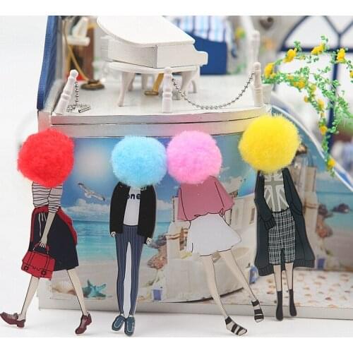 Patches 4Pcs/Lot Appliqued Household DIY Clothing Semi-Finished Accessories Clothing Bag Decoration Character Patches 19705