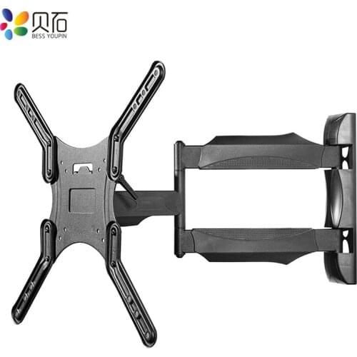 Full Motion TV Wall Mount for 26-55" LED Flat Screen Monitor Bracket Holder up to 88lbs VESA 400x400mm with Swivel Extension Arm