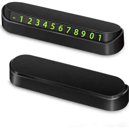 2020 New Luminous Car Temporary Parking Card Sticker Car Air Freshener Auto Phone Number Card Plate Car Accessories