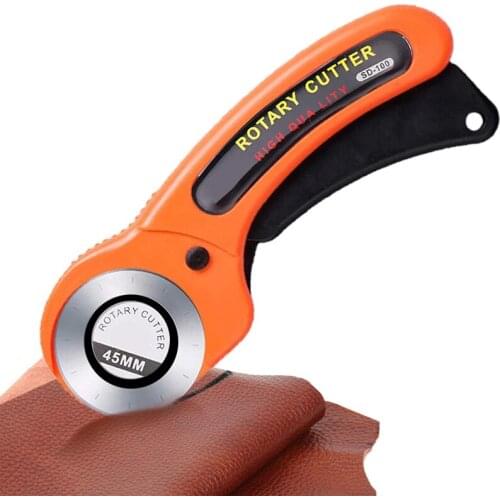 45mm Rotary Cutter Leather Cutting Tool Leather Fabric Craft Circular Blade Knife DIY Patchwork Sewing Quilting Cut Leathercraft