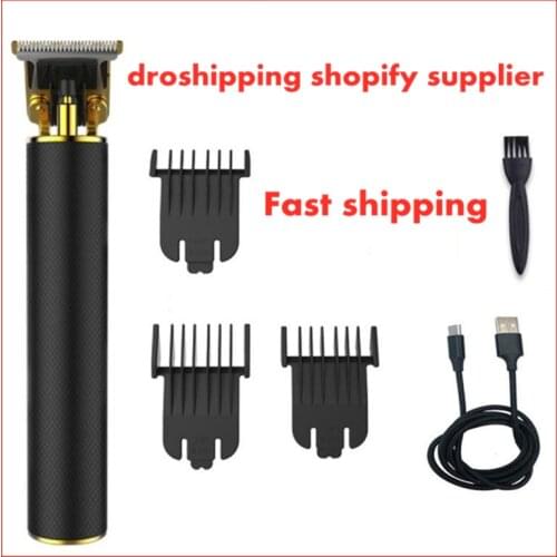 T9 Rechargeable hair clipper barber haircut cutter mower cutting machine Razor trimmer clippers beard trimmer for men black box