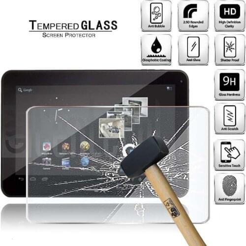 Tablet Tempered Glass Screen Protector Cover for GoClever Tab R104 10.1 Inch Ultimate Anti-Scratch HD Tempered Film