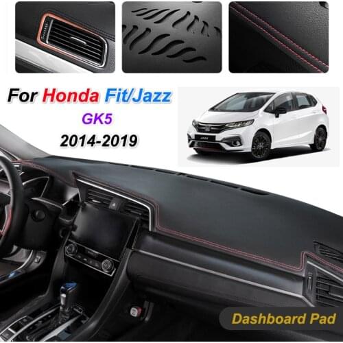 For Honda Fit Jazz 2014-2019 GK5 Anti-Slip Mat Dashboard Cover Pad Sunshade Dashmat Protect Carpet Accessories 2016 2017 2018