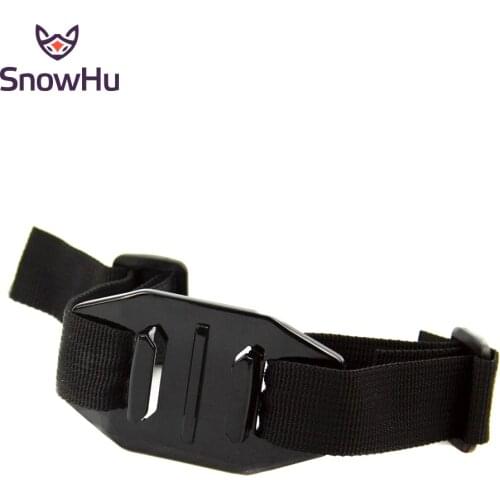 SnowHu Head Helmet Strap Vented Adjustable Belt Holder Adapter For Gopro Hero 9 8 7 6 5 4 3+ Yi 4K SJCAM Accessories camera GP04