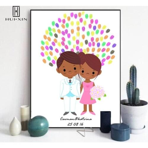 Romantic Fireworks Love Atmosphere Special Confection Charming Wedding Anniversary Gift DIY Guestbook Fingerprint Bride Groom