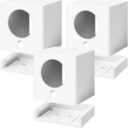 Wyze Cam Silicone Cover Protective Case Wall Mount Bracket with Wall Mount Base Holder for Wyze Cam / iSmartAlarm iSC5D