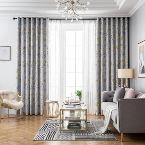Modern Blackout Curtains Autumn cool Pattern For Living Room Window Bedroom shading Ready Made Finished Drapes Blinds B 2JL484