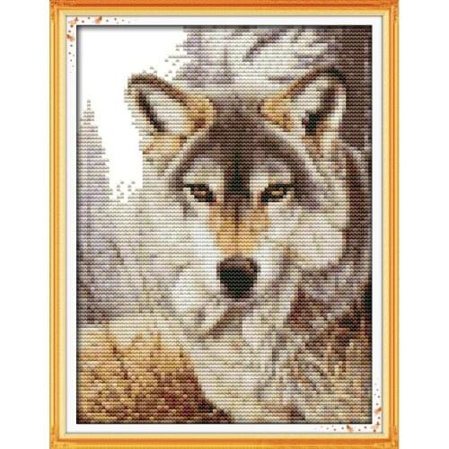 Everlasting Love Christmas Wolf Spirit (2) Chinese Cross Stitch Kits Ecological Cotton Stamped 11 14CT New Store Sales Promotion