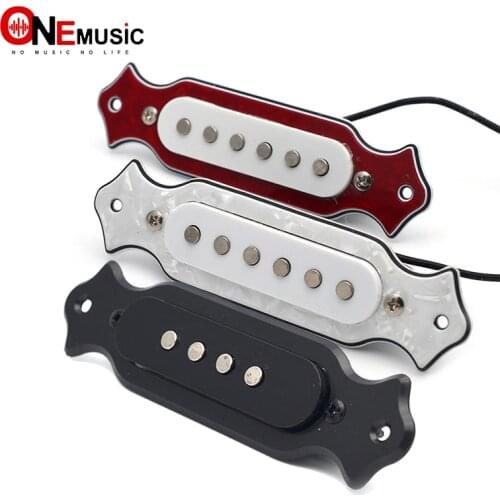 White/Black/Red Acoustic Guitar Sound Hole Pickup Pre-Wired Pickup Set Up Pots Knobs Jack Soundhole Pickup