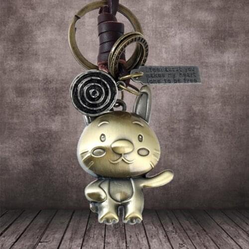 12 Zodiac Keychain pendant Rabbit Key chain Animal pig horse dog Dragon Tiger Sheep Monkey Snake dragon Keyring Mascot Gift