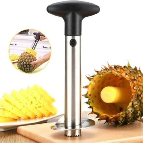 Pineapple Slicer Stainless Steel Pineapple Peeler Cutter Corer Fruit Kitchen Fruit Tool Slicer and Lemon Squeezer Juice Juicer
