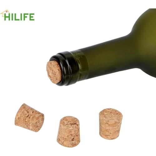 Bar Tools Barware Straight Cork Stopper Wooden Wine Cork Kitchen Accessories 10 piece/set Wine Bottle Stopper