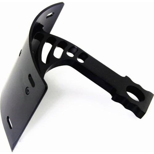 Black Curved Side Mount License Plate Bracket Tag For Honda CBR1000RR CBR600RR