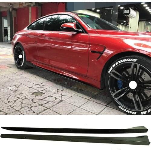 3-D Style Carbon fiber 2Door Side skirts 2Pcs Fit For BMW F12 F13 M-Sport M6 Coupe
