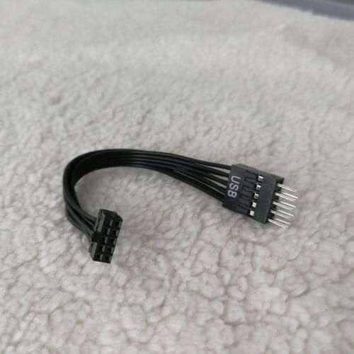 Dupont Mini USB 2.0mm 10Pin Female to Dupont USB 2.54mm 9Pin Male Power Extension Cable for PC Motherboard 12cm