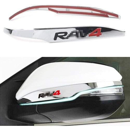 RAV 4 Car Rearview Side Mirror Decorate Cover Trim For Toyota RAV4 2014 2015 2016 2017 2018 ABS Chrome