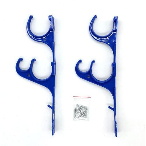 Hook Multifunctional Swimming Pool Pole Hangers Plastic Holder With Screws Storage Bracket For Garden Cleaning Accessories